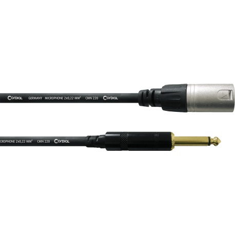 CORDIAL Câble audio XLR mâle/jack mono 5 m