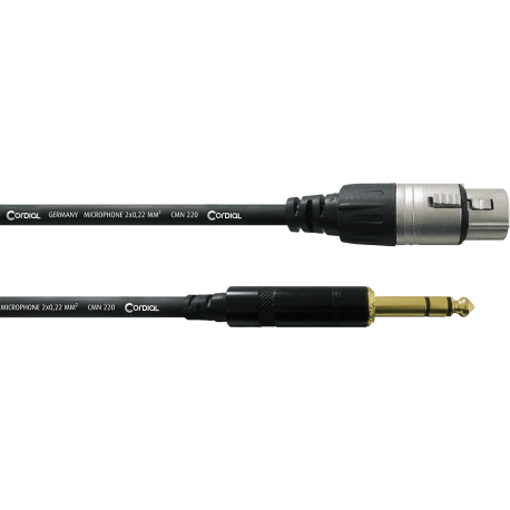 CORDIAL Câble audio jack stéréo / XLR femelle - 30 cm