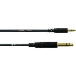 CORDIAL Câble audio stéréo minijack/jack 1,5 m