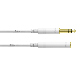 CORDIAL Câble audio jack mâle/jack femelle 3 m blanc
