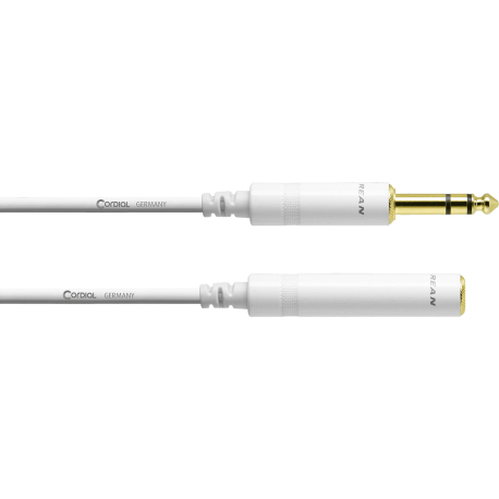 CORDIAL Câble audio jack mâle/jack femelle 3 m blanc