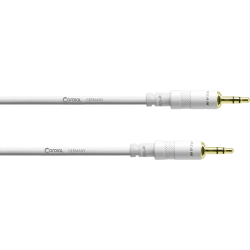 CORDIAL Câble audio minijack 60 cm blanc