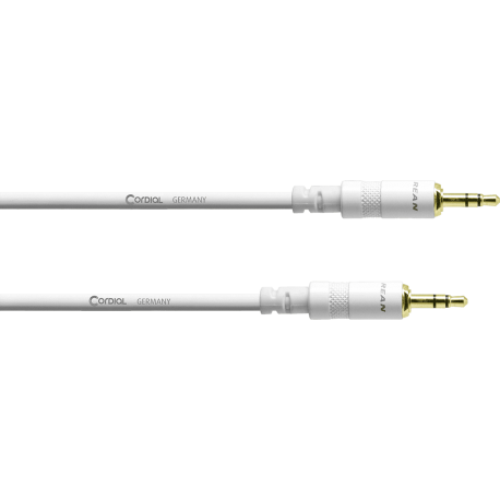 CORDIAL Câble audio minijack 3 m blanc