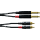 CORDIAL Câble audio double jack mono - RCA 90 cm