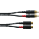 CORDIAL Câble audio Rca mâle/femelle 1,5 m