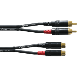 CORDIAL Câble audio Rca mâle/femelle 1,5 m