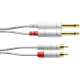 CORDIAL Câble audio double jack - RCA 1,5 m blanc