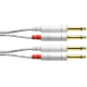 CORDIAL Câble audio double jack mono 1,5 m blanc
