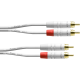CORDIAL Câble audio double RCA 3 m blanc