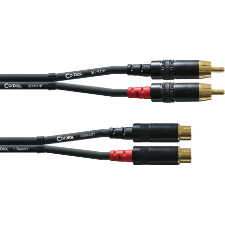 CORDIAL Câble audio Rca mâle/femelle 3 m