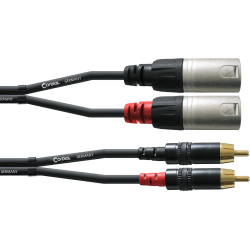 CORDIAL Câble audio double XLR mâle/Rca 6 m