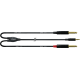 CORDIAL Câble audio minijack stéréo - 2 jack mono 90 cm