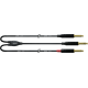 CORDIAL Câble audio jack stéréo - 2 jack mono longs 3 m