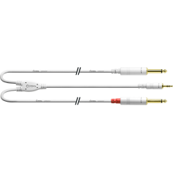 CORDIAL Câble Y bretelle minijack/2 jack mono 3 m