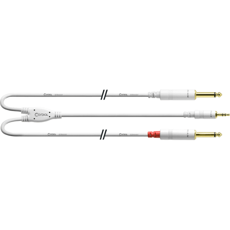 CORDIAL Câble Y bretelle minijack/2 jack mono 3 m