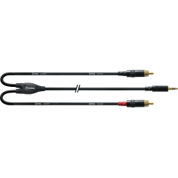 CORDIAL Câble Y bretelle minijack/Rca 6 m