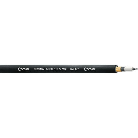 CORDIAL Bobine de câble guitare 1 x 0,22 mm² triple blindage