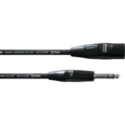 CORDIAL Câble audio XLR mâle/jack stéréo 30 cm