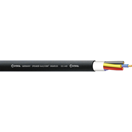 CORDIAL Bobine de câble HP 4x 4mm² 100 m
