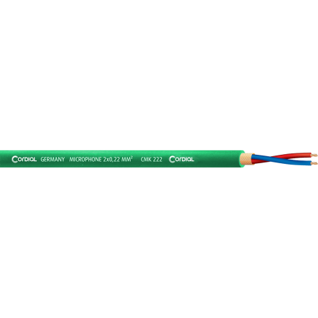 CORDIAL Bobine micro 2x 0,22 mm vert - 100m
