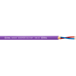 CORDIAL Bobine de câble micro 2 x 0,22mm² 100 m violet