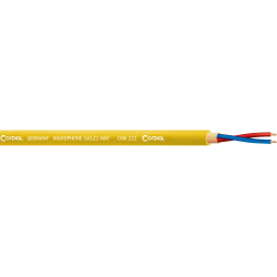 CORDIAL Bobine de câble micro 2 x 0,22 mm² 100 m jaune