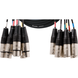 CORDIAL Multipaire 8 XLR mâle/femelle 5 m