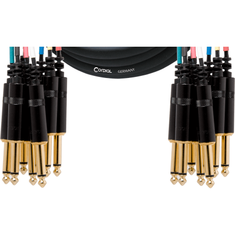 CORDIAL Multipaire 8 jack mono/8 jack mono 3 m