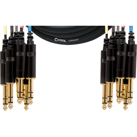 CORDIAL Multipaire 8 jack/jack stéréo 3 m