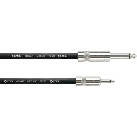 CORDIAL Câble patch modulaire jack/minijack mono 2 m