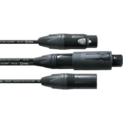 CORDIAL Convertisseur XLR convertCON/XLR mâle + femelle 15 cm