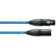CORDIAL Câble micro XLR 10 m bleu