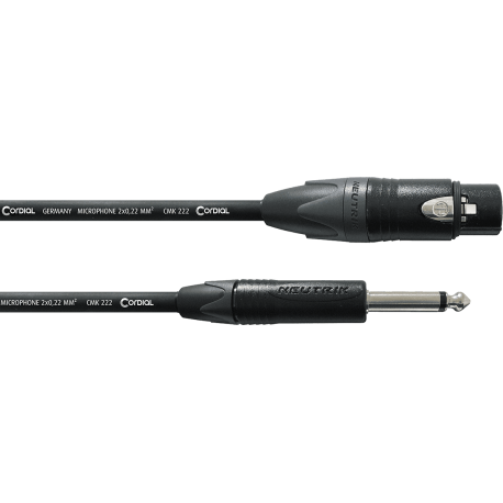CORDIAL Câble audio XLR femelle/jack mono 5 m