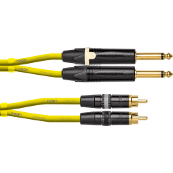 CORDIAL Jack/RCA 1,5m jaune