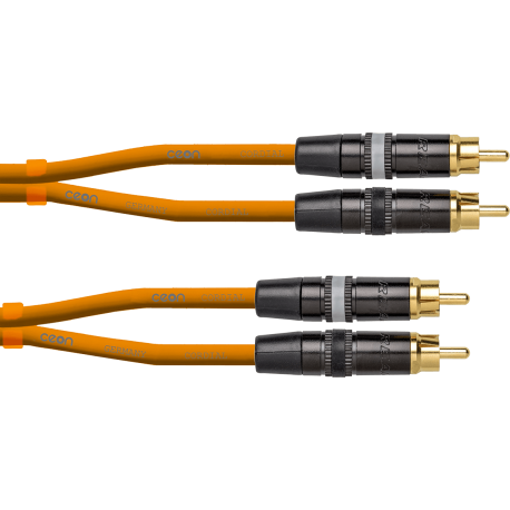 CORDIAL RCA/RCA 1,5m orange