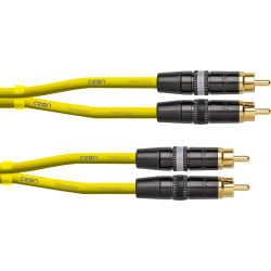 CORDIAL RCA/RCA 1,5m jaune