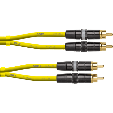 CORDIAL RCA/RCA 1,5m jaune