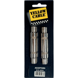 YELLOW CABLE Adaptateur jack fem. jack fem. - lot de 2