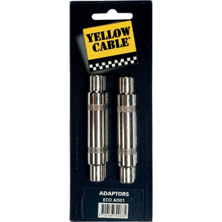 YELLOW CABLE Adaptateur jack fem. jack fem. - lot de 2