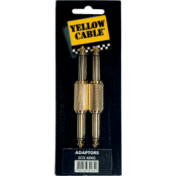 YELLOW CABLE Adaptateur jack male jack male - lot de 2