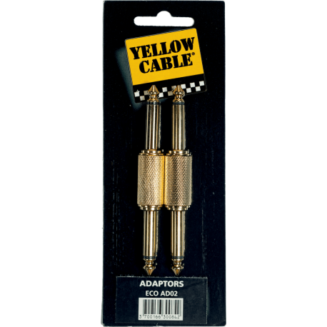 YELLOW CABLE Adaptateur jack male jack male - lot de 2