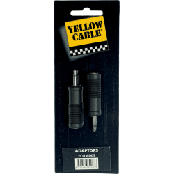 YELLOW CABLE Adaptateur jack male 3.5 mm jack fem. 6.35 mm - lot de 2