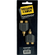 YELLOW CABLE Adaptateur rca male 2 rca fem. - lot de 2