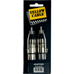 YELLOW CABLE Adaptateur rca male xlr fem.- lot de 2