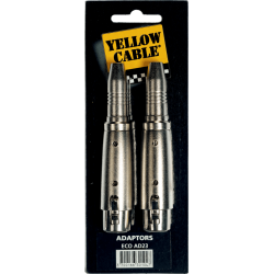 YELLOW CABLE Adaptateur jack 6,35 mm stéréo fem. xlr fem. - lot de 2