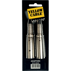 YELLOW CABLE Adaptateur jack 6,35 mm stéréo fem. xlr male - lot de 2
