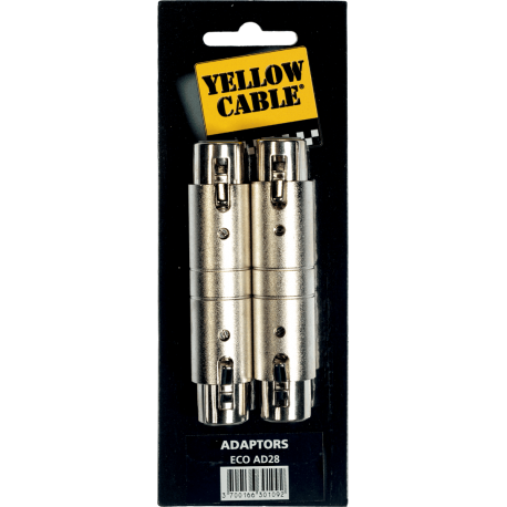 YELLOW CABLE Adaptateur xlr fem. xlr fem. - lot de 2