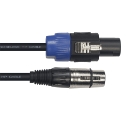 YELLOW CABLE Cordon hp xlr fem. speakon 9 m