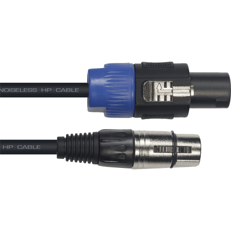 YELLOW CABLE Cordon hp xlr fem. speakon 9 m