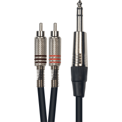 YELLOW CABLE Cordon 2 rca jack stéréo 3 m